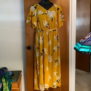 Ava & Vic yellow flower dress